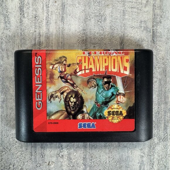 Eternal Champions (Sega Genesis, 1993) CIB with Manual Tested B - Picture 2 of 10